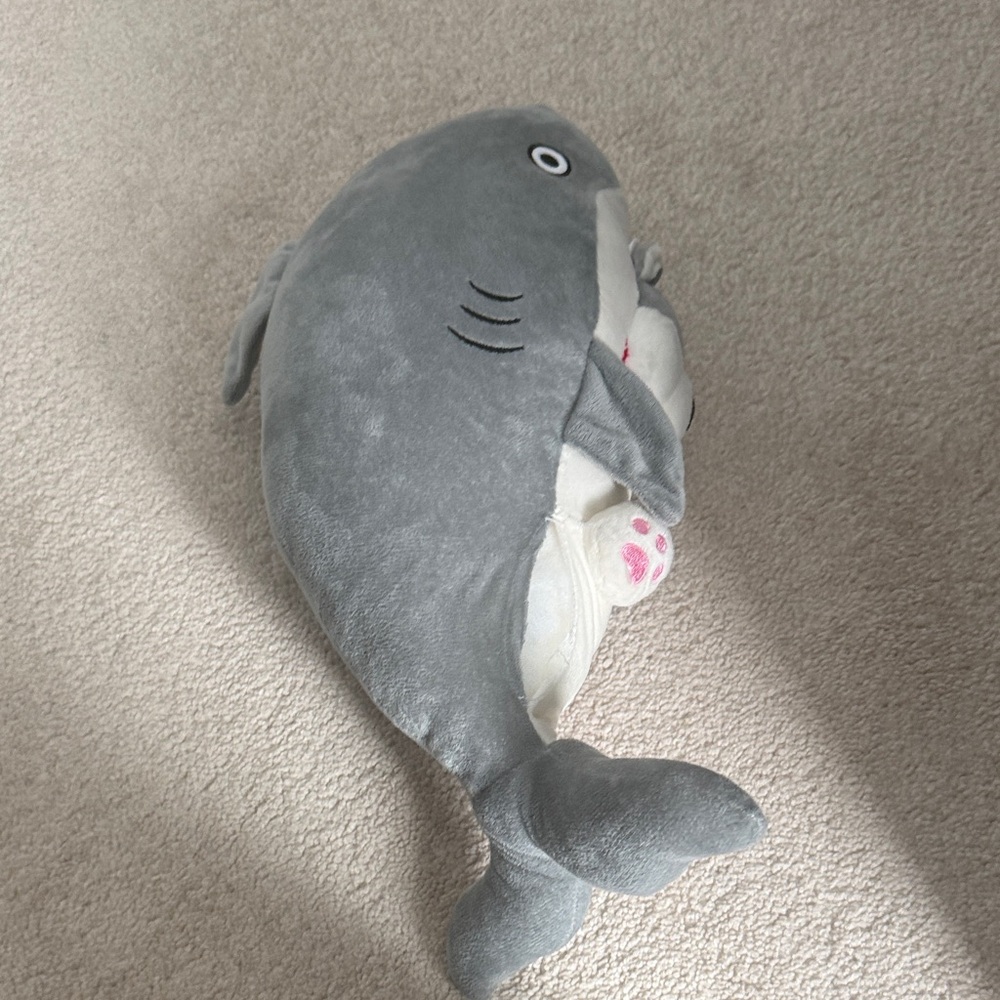 Gray Shark Plush Toy